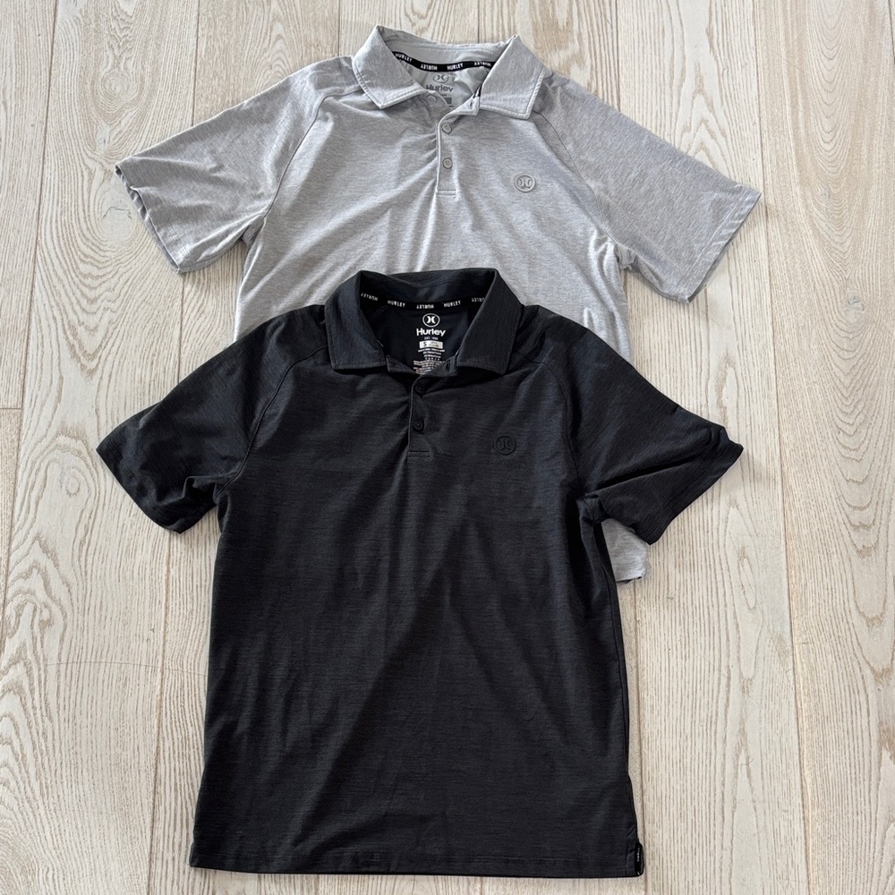 Hurley men’s size small polo 2-pack.